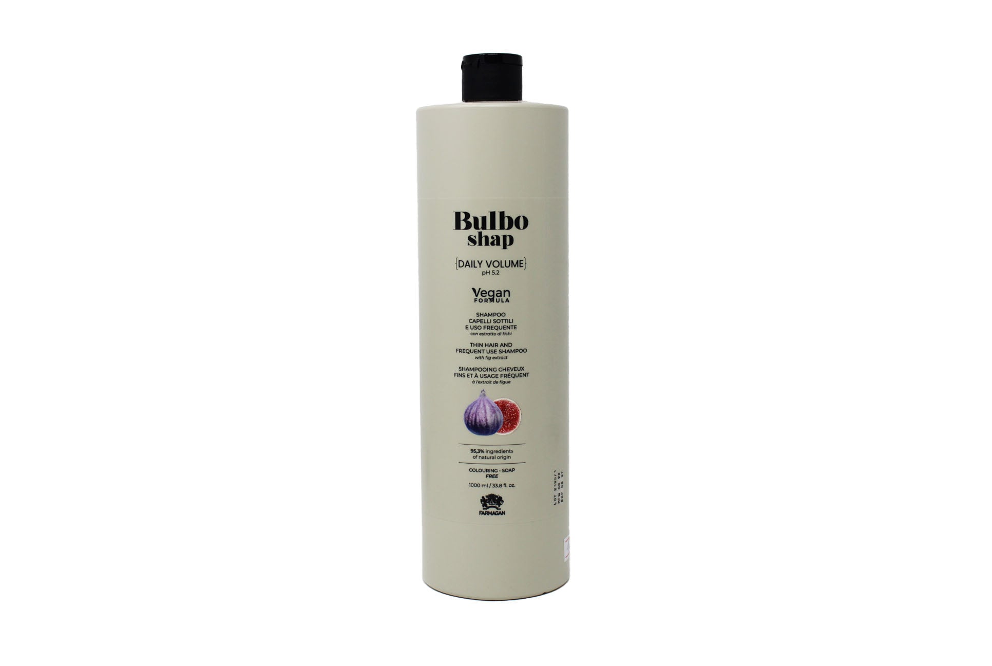 Farmagan Bulbo Shap Formula Vegan Daily Volume Shampoo Per Capelli Sottili E Uso Frequente 1000 ml