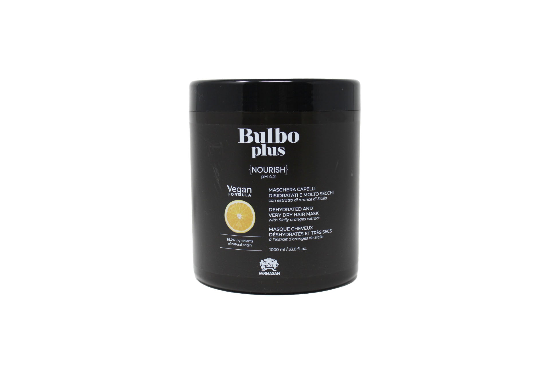 Farmagan Bulbo Plus Formula Vegan Nourish Maschera Per Capelli Danneggiati E Molto Secchi 1000 ml