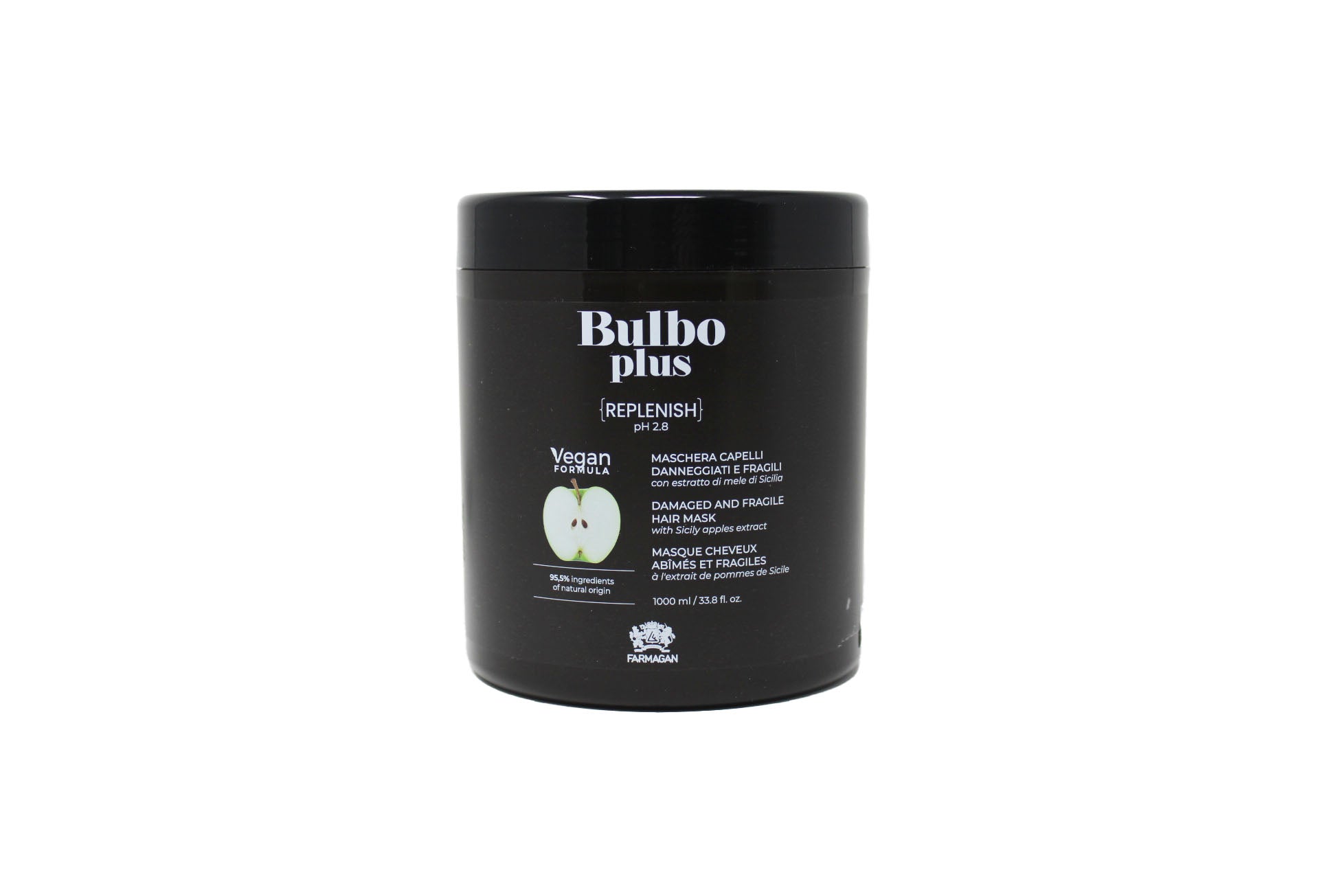 Farmagan Bulbo Plus Formula Vegan Replenish Maschera Per Capelli Danneggiati E Fragili 1000 ml