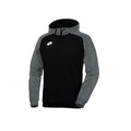 Lotto Felpa Cappuccio Junior Delta Plus T5576 Nero-Grigio