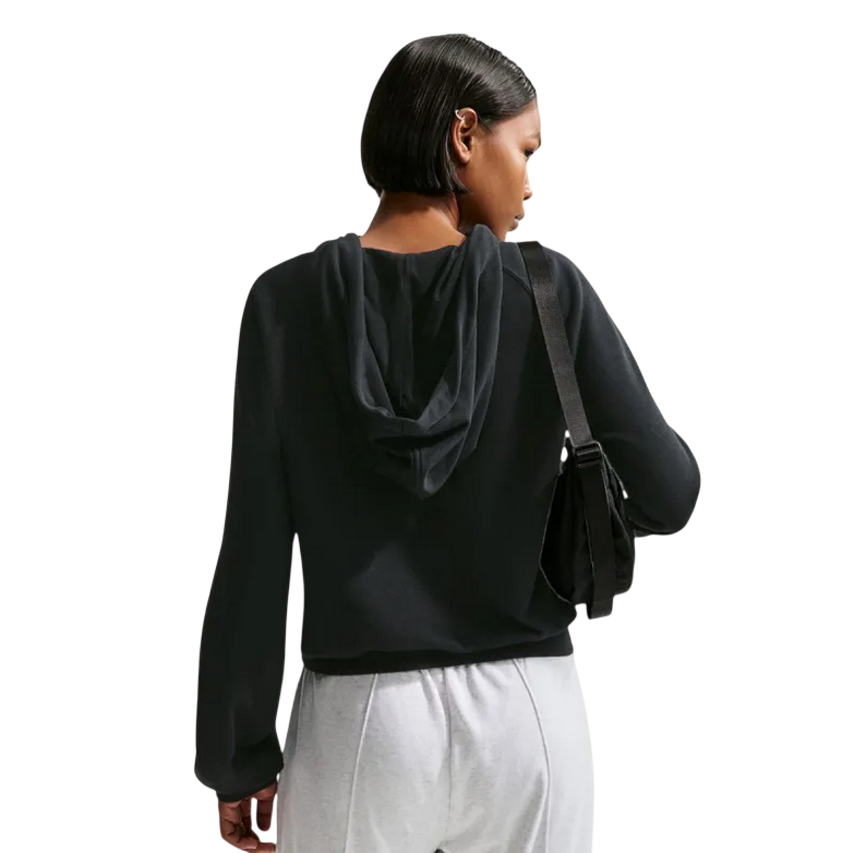 Nike Felpa NSW Chill Donna Cappuccio French Terry IF0230-010 Nero