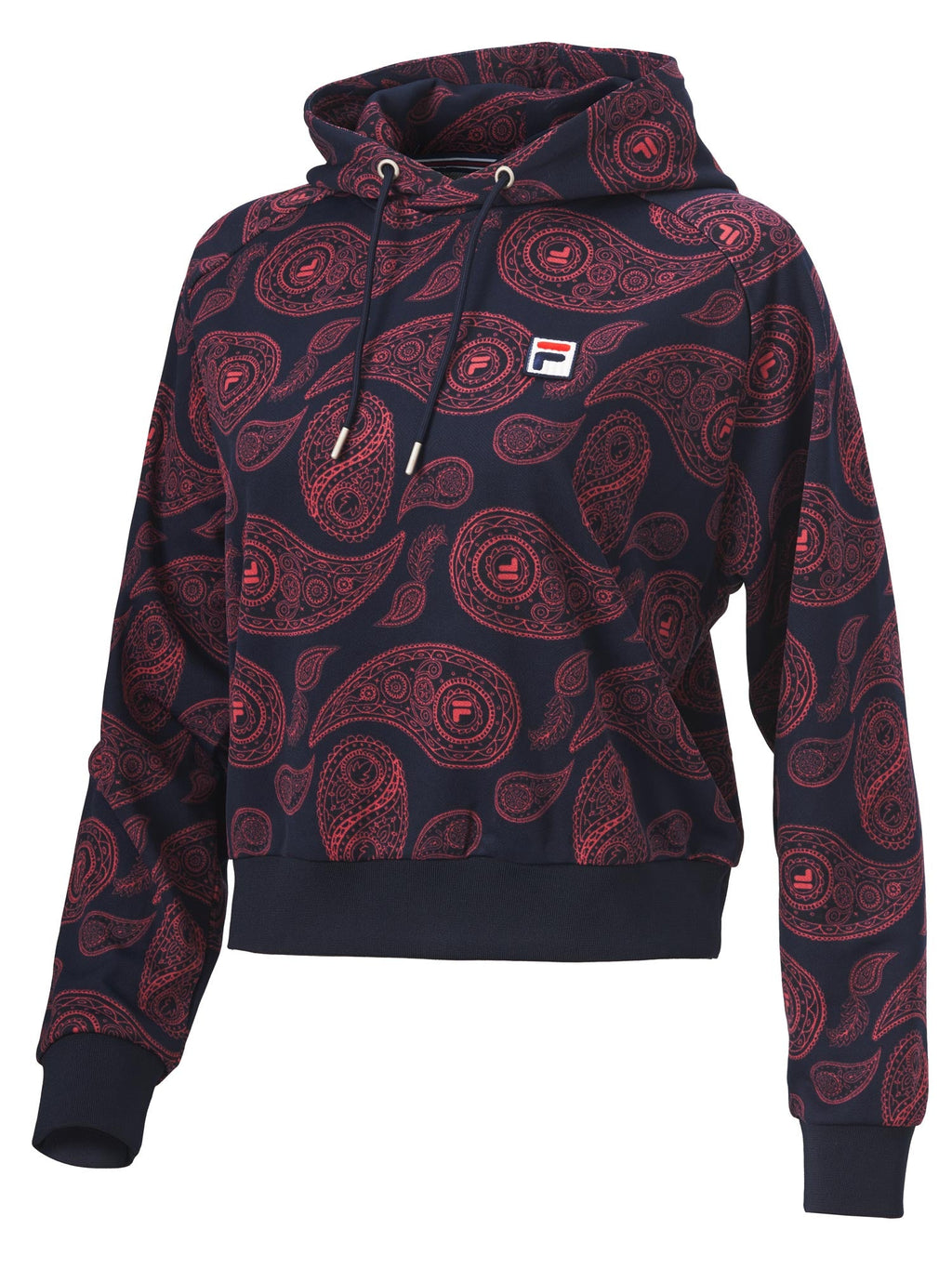 Fila felpa con cappuccio da donna Callison aop Hoody 688969 B419 bordeaux