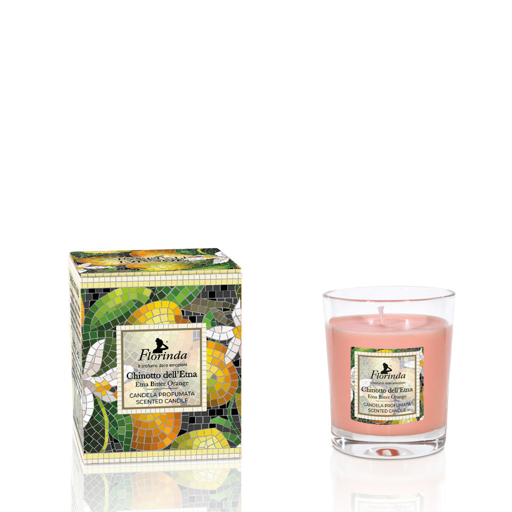 Florinda Mosaici Italiani Candela Profumata Al Chinotto Dell'Etna 145 gr