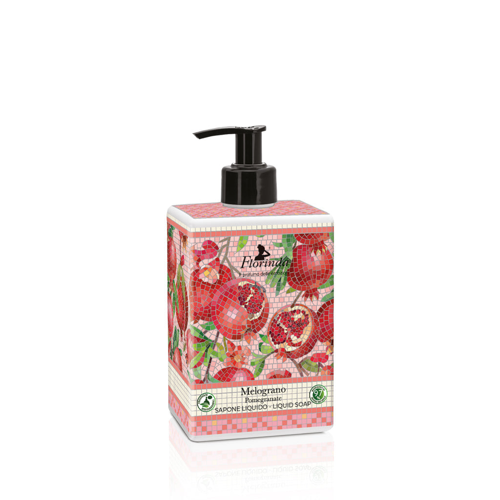 Florinda Mosaici Italiani Sapone Liquido Al Melograno Per Mani E Corpo 500 ml