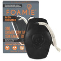 Foamie Sapone Solido Per Il Corpo E Capelli E Viso Per Uomo What A Man Con Carbone Attivo  80 gr