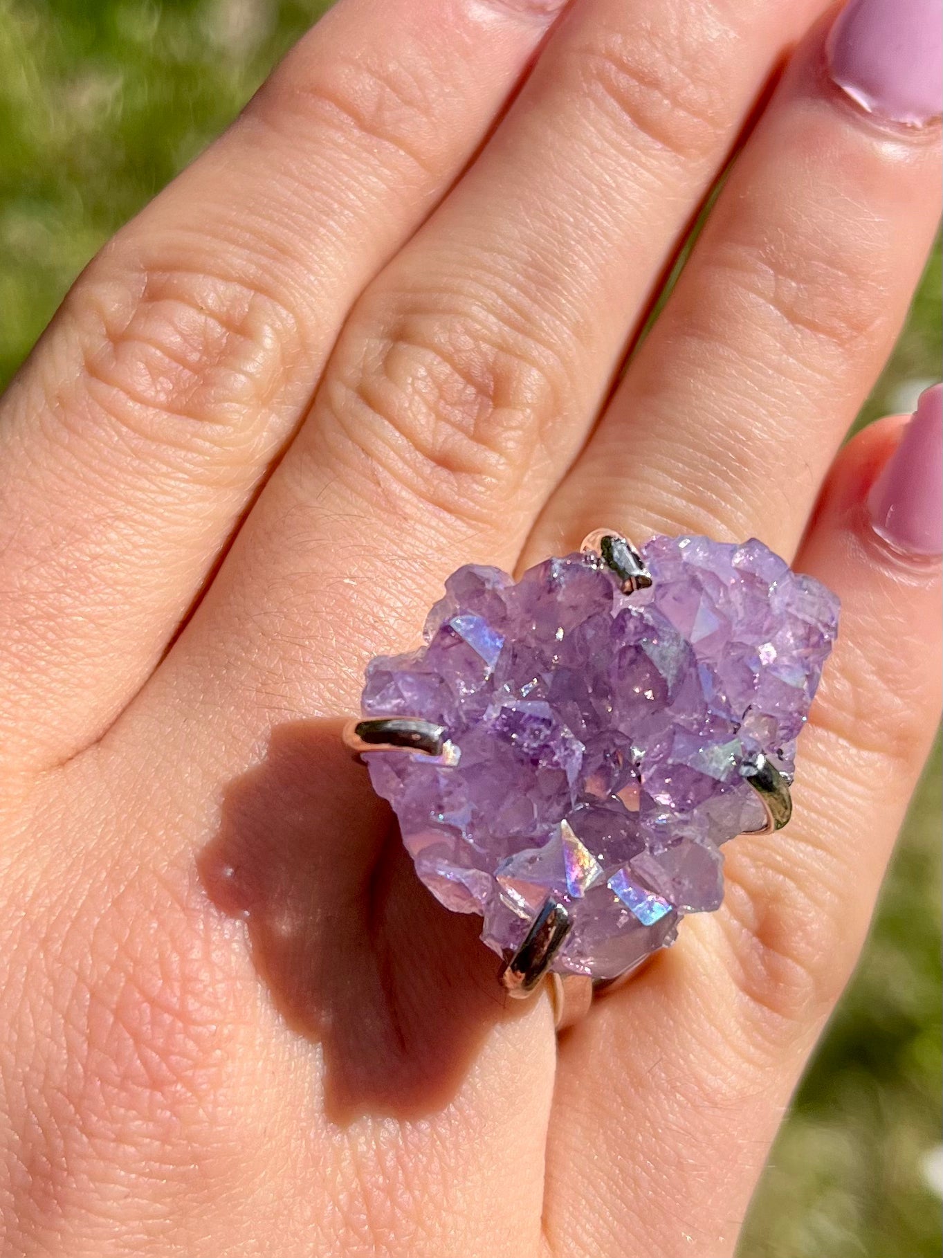Anello Ametista Aura