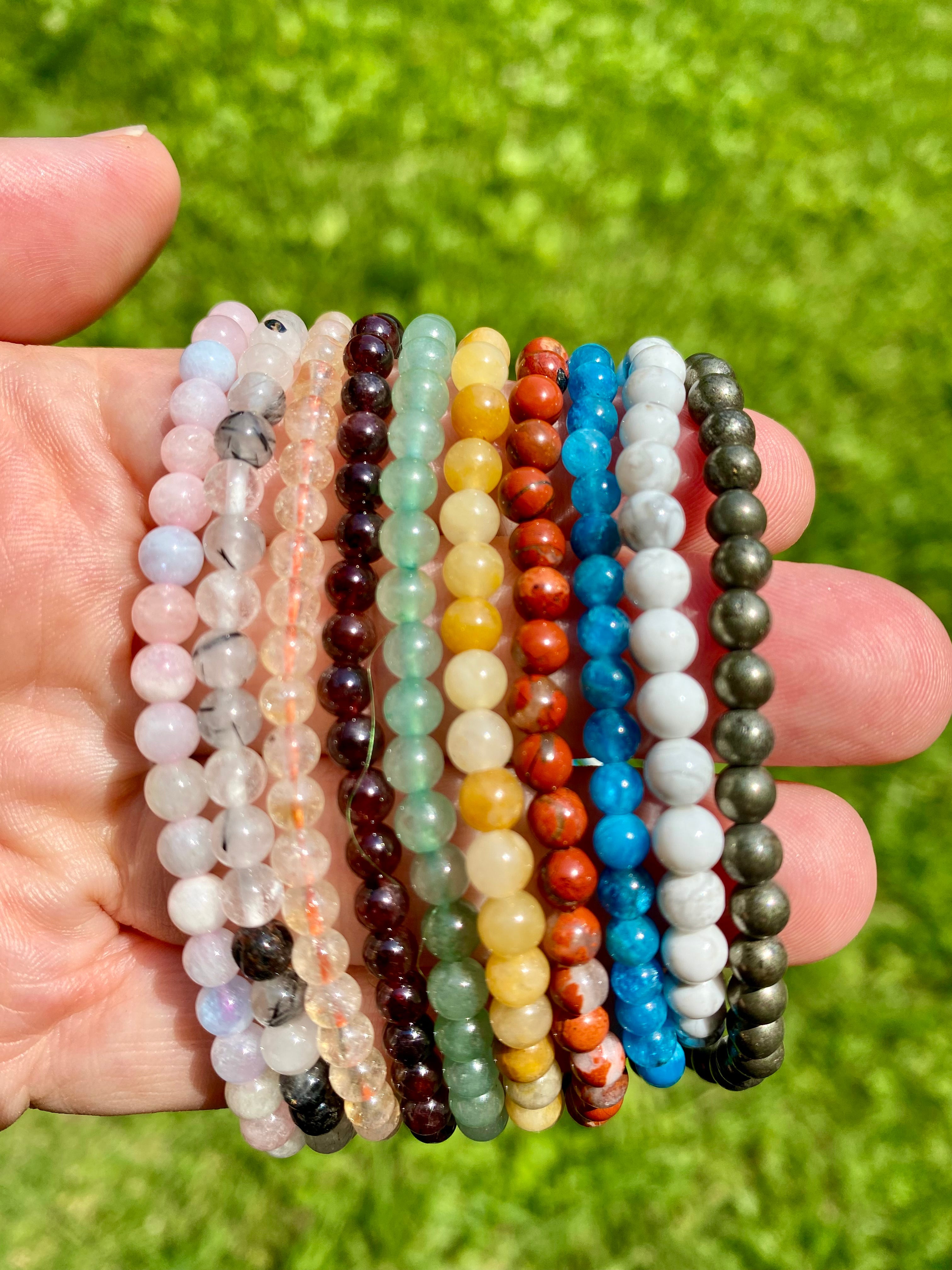 Bracciali Palline Pietre Mini