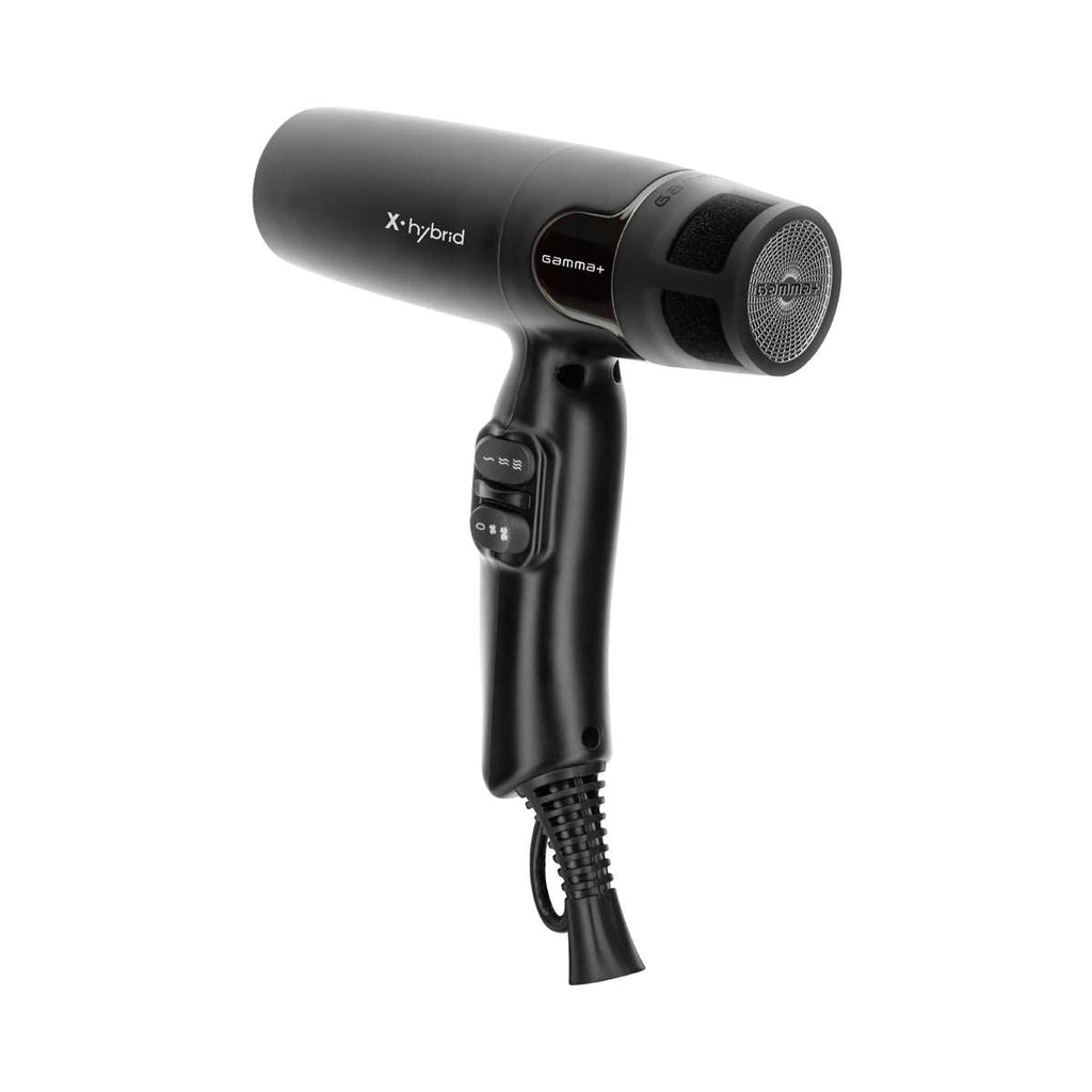 GammaPiù X-Hybrid Asciugacapelli Professionale Ionic Technology Nero 1800 W
