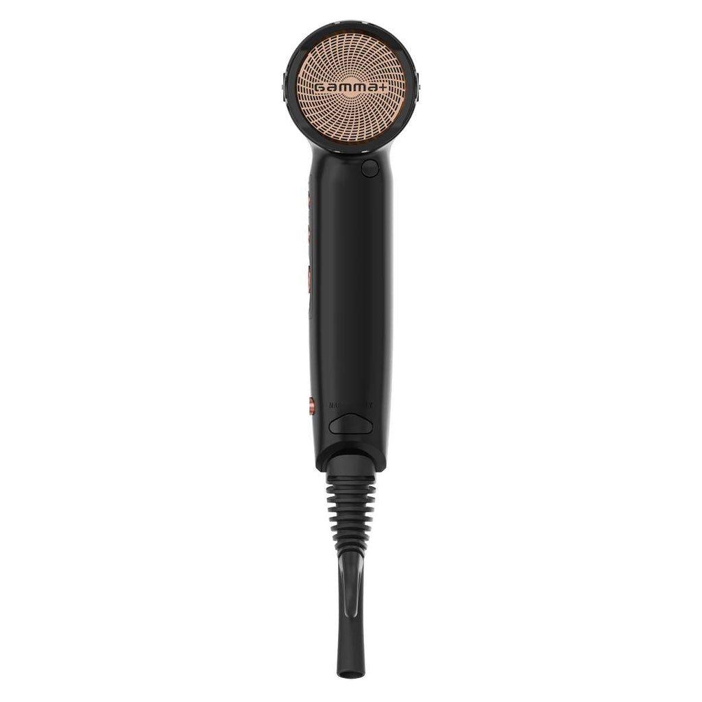 GammaPiù X.Horizon Asciugacapelli Professionale Con Generatore Ioni Motore Digitale G-Tron Turbo 1600 W Nero