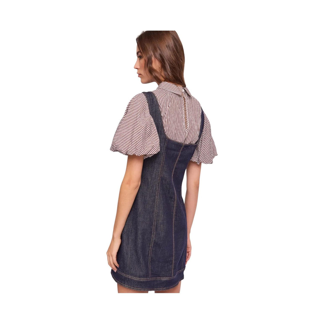 Gaudì Abito Corto Donna Denim 611BD16002 Blu Scollatura Quadrata