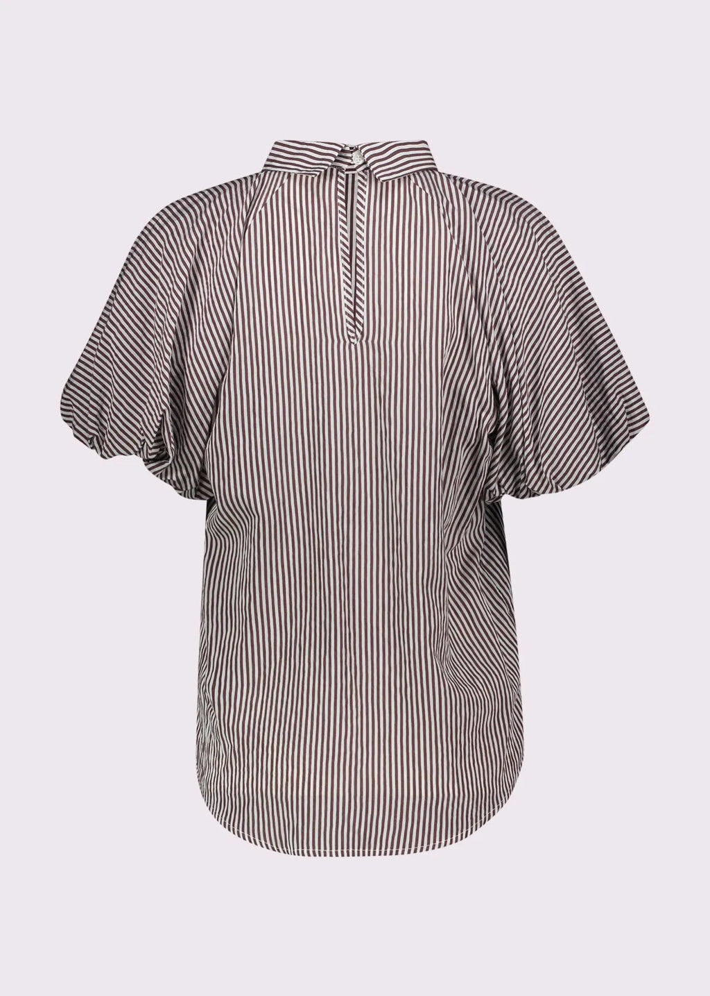 Gaudì Blusa a righe da donna con maniche a palloncino 611BD45029 615081-01 Nantucket-white
