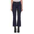 Gaudì Jeans 521BD26002_00 Blu Scuro: Jeans Donna Flared Cropped con Gioiello