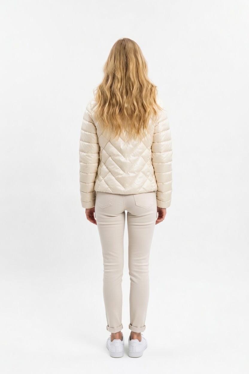 Gaudì Piumino da donna con cappuccio 611BD35001 2131 champagne