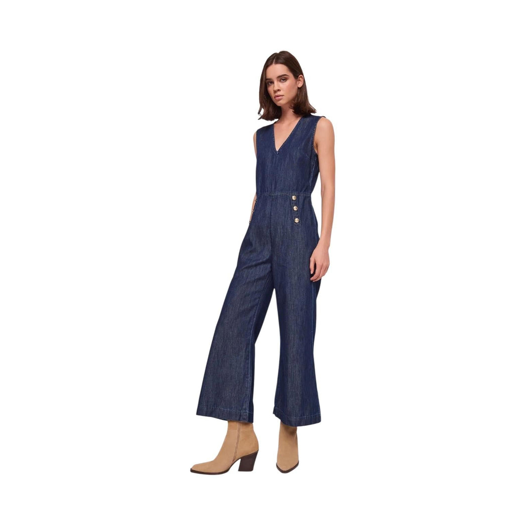 Gaudì Tuta Donna Denim Bottoni Dorati 611BD16006 Blu
