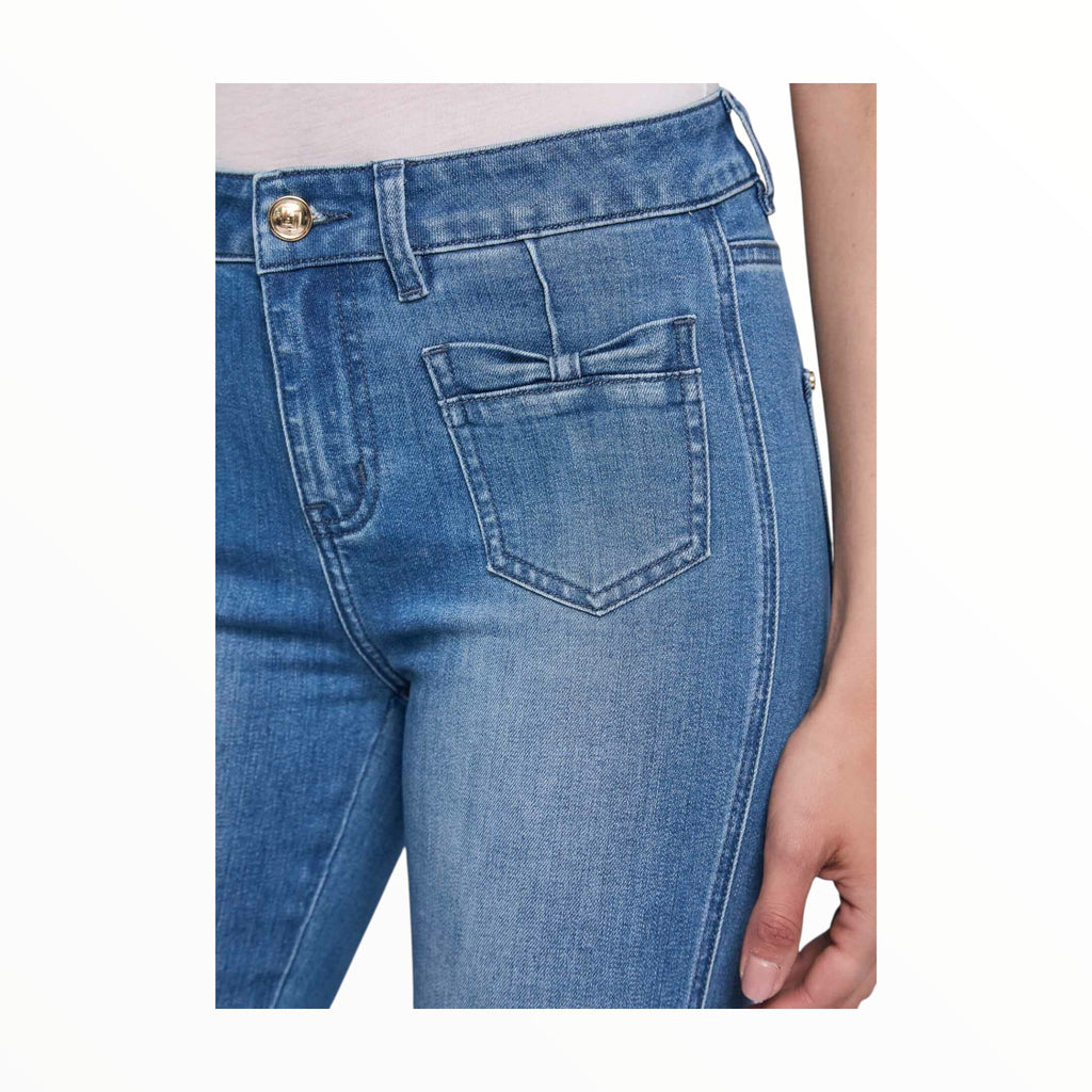 Gaudì Jeans 611BD26014 Blu Chiaro Flare Cropped Donna