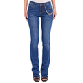 Gaudì pantalone jeans da donna Flare cropped 411BD26011 blu medio
