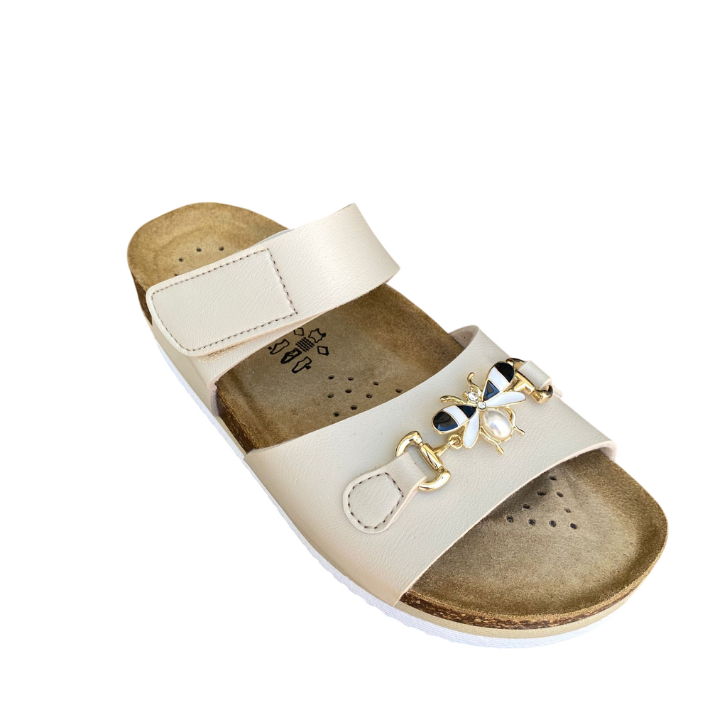 Goldstar Ciabatta Donna GS4888M - Sandalo Casual con Sottopiede in Pelle