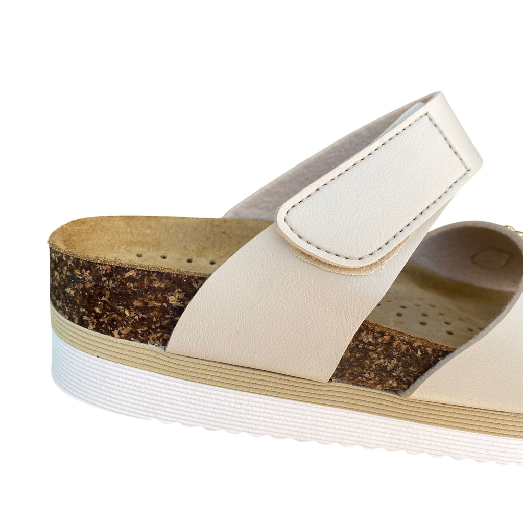 Goldstar Ciabatta Donna GS4888M - Sandalo Casual con Sottopiede in Pelle