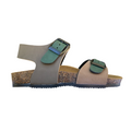Goldstar sandalo da bambino con plantare ergonomico con 2 fibbie GS8805 pineta