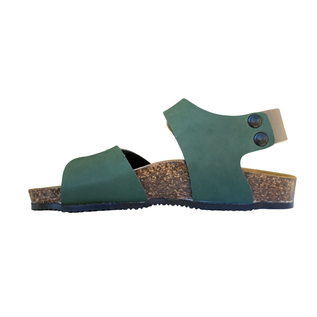 Goldstar sandalo da bambino con plantare ergonomico con 2 fibbie GS8805 pineta
