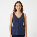 Griffai Canotta Donna con Bottoni Blu - DGP7993
