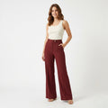 Griffai Pantalone Largo Donna Barolo - DGP7857