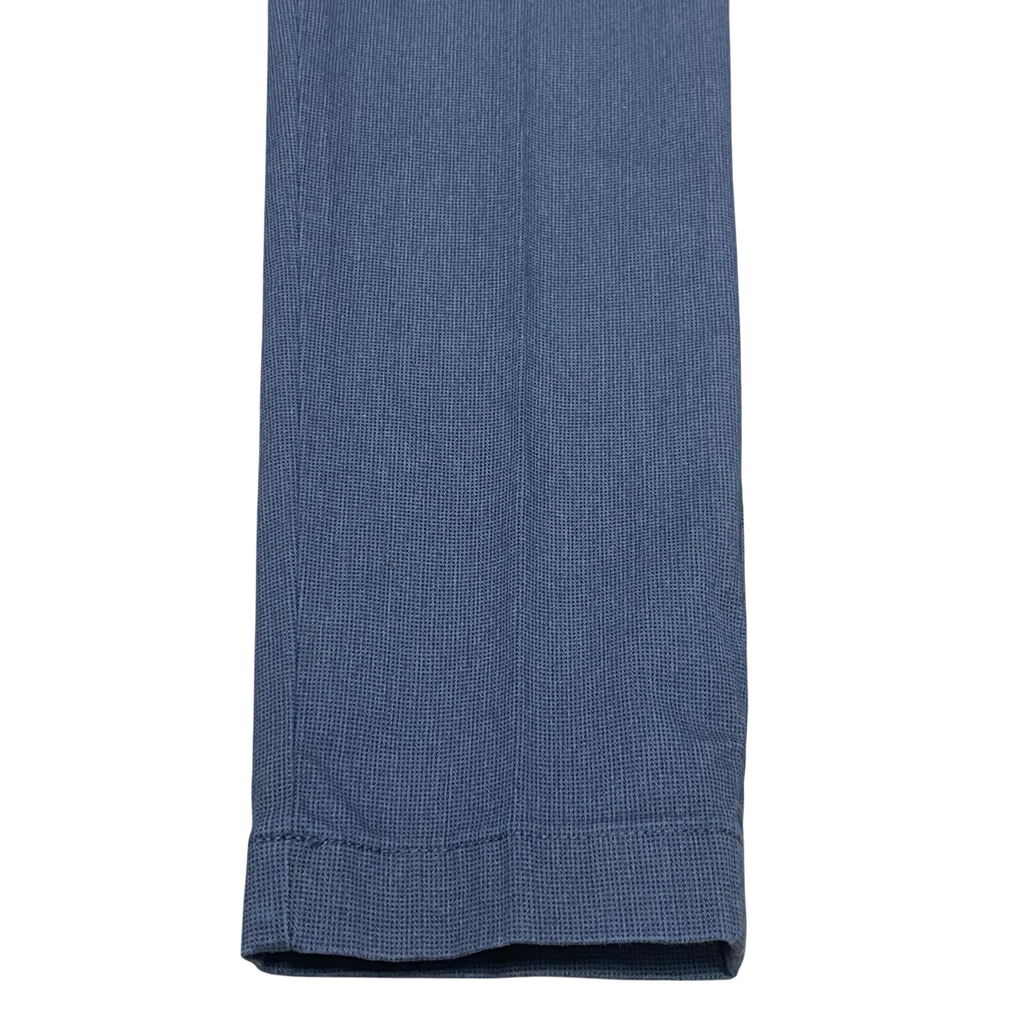 Hamaki-ho pantalone chinos da uomo slim fit con microfantasia quadri PSI1735H blu