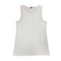 Hangar93 canotta da donna con logo strass Z633D BCO02 bianco