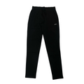 Hangar93 pantalone sportivo da donna in cotone jersey logo strass z651D NRO01 nero
