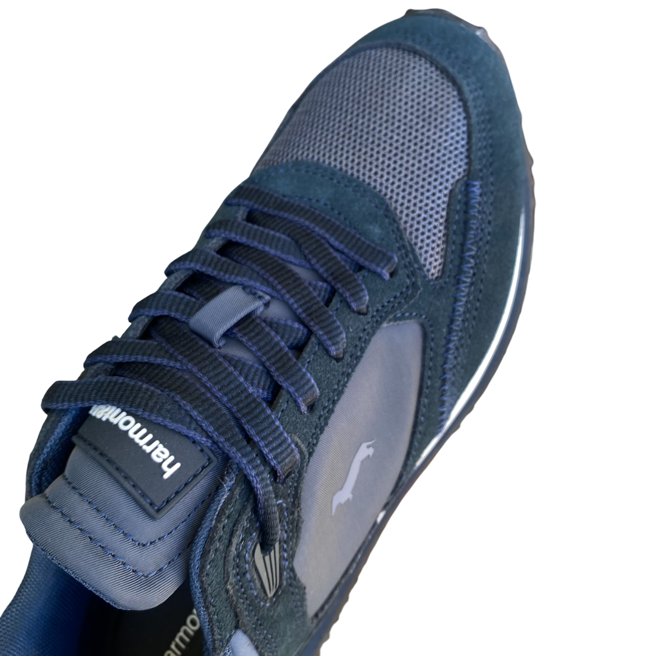 Harmont&Blaine Sneakers Uomo Blu EFM252.040.A60.A6 – Camoscio e Mesh