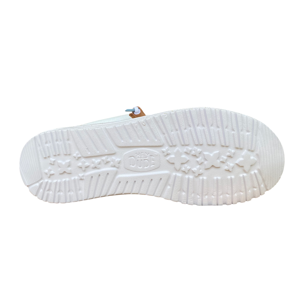 Hey Dude scarpa con tomaia in tessuto da uomo Wally summer linen 43086-1SO bianco