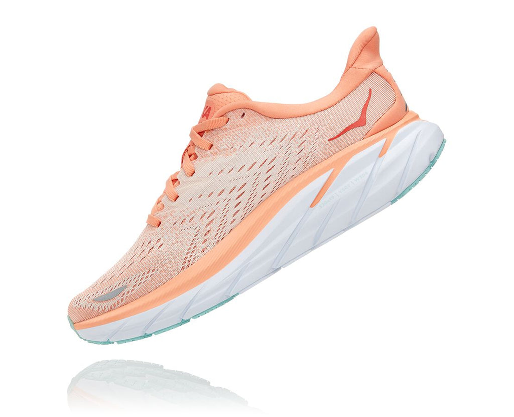 Hoka One One Clifton 8 1119394 Donna Cantaloupe Silver Peony