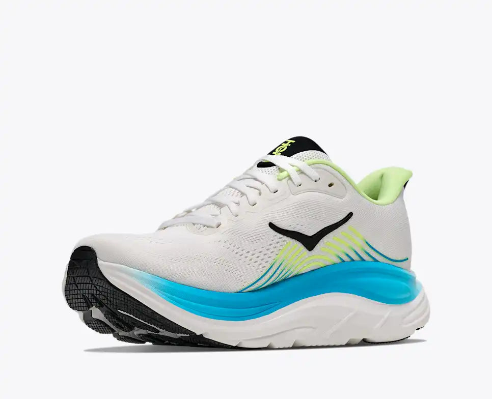 Hoka One One Scarpa Running Uomo Clifton 11 Bianco Nero 1176572-FLCK