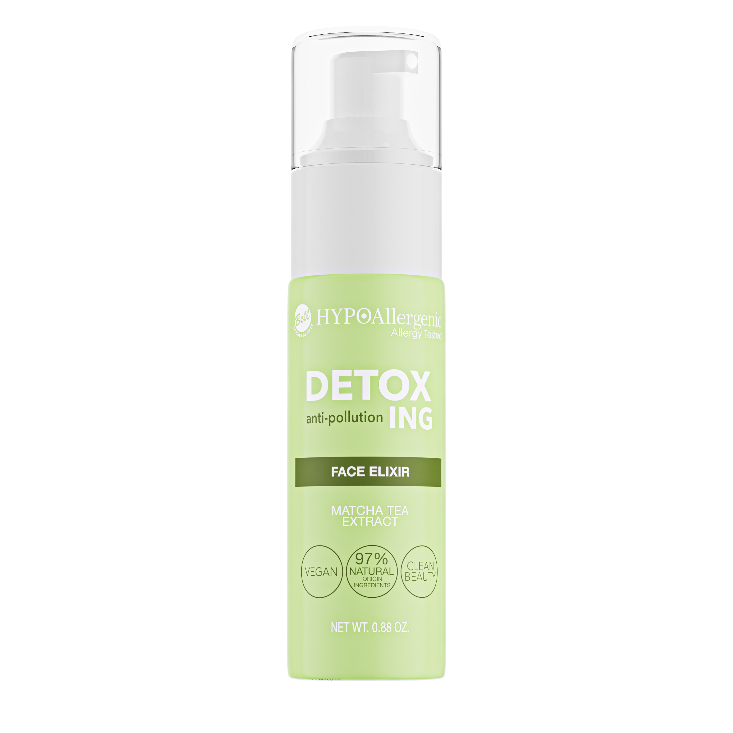 HypoAllergenic DetoxIng Face Elixir Siero Viso Antiossidante Giorno 25 ml