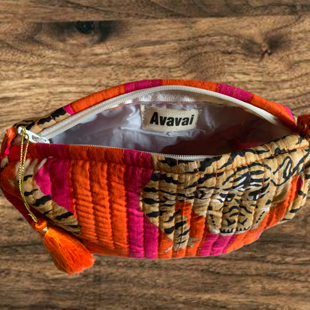 Roary Pouches 🐾 Tigers on Orange
