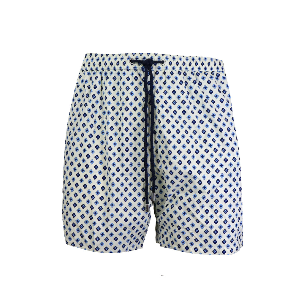 BOXER MARE BIANCO E BLU REFINEDTIE