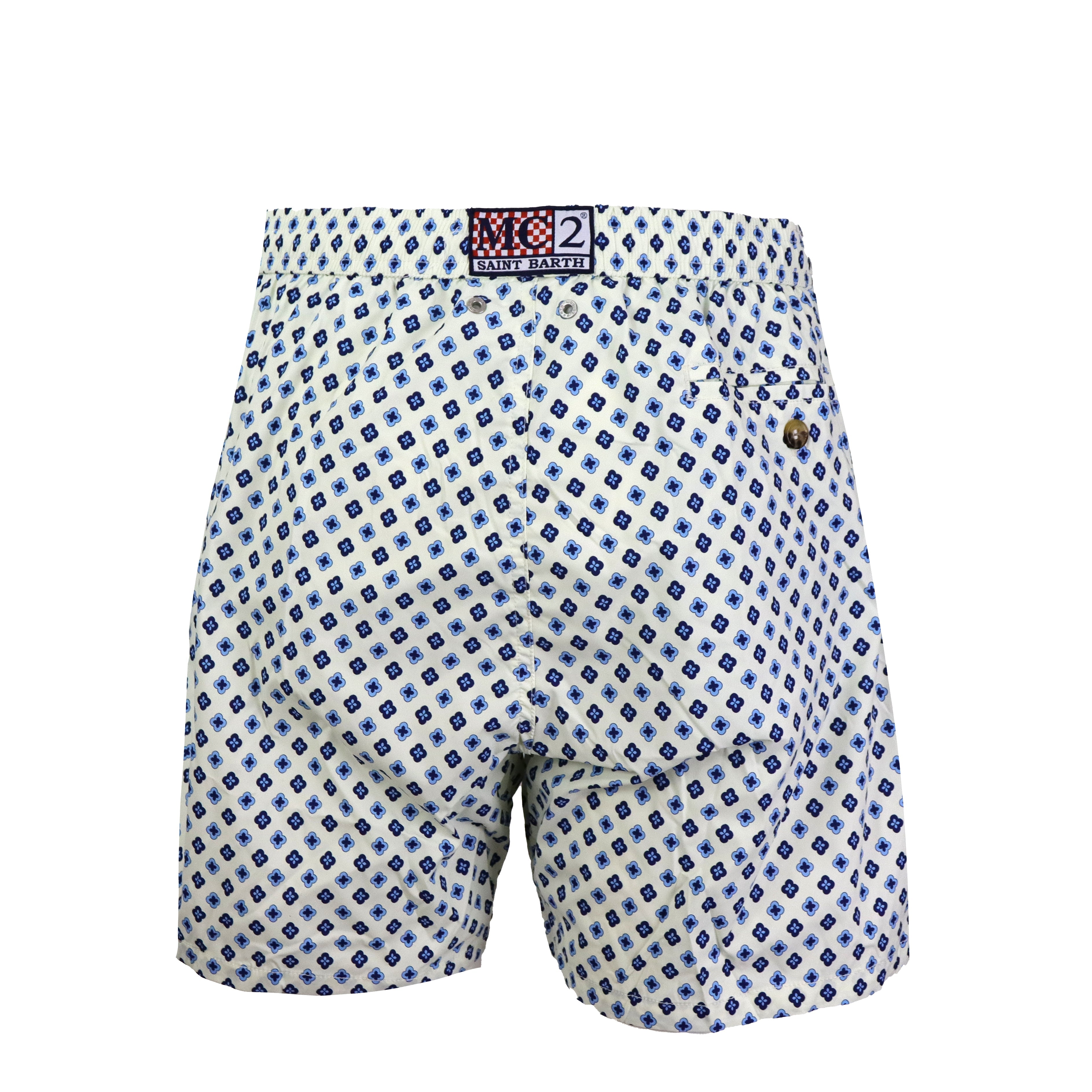 BOXER MARE BIANCO E BLU REFINEDTIE