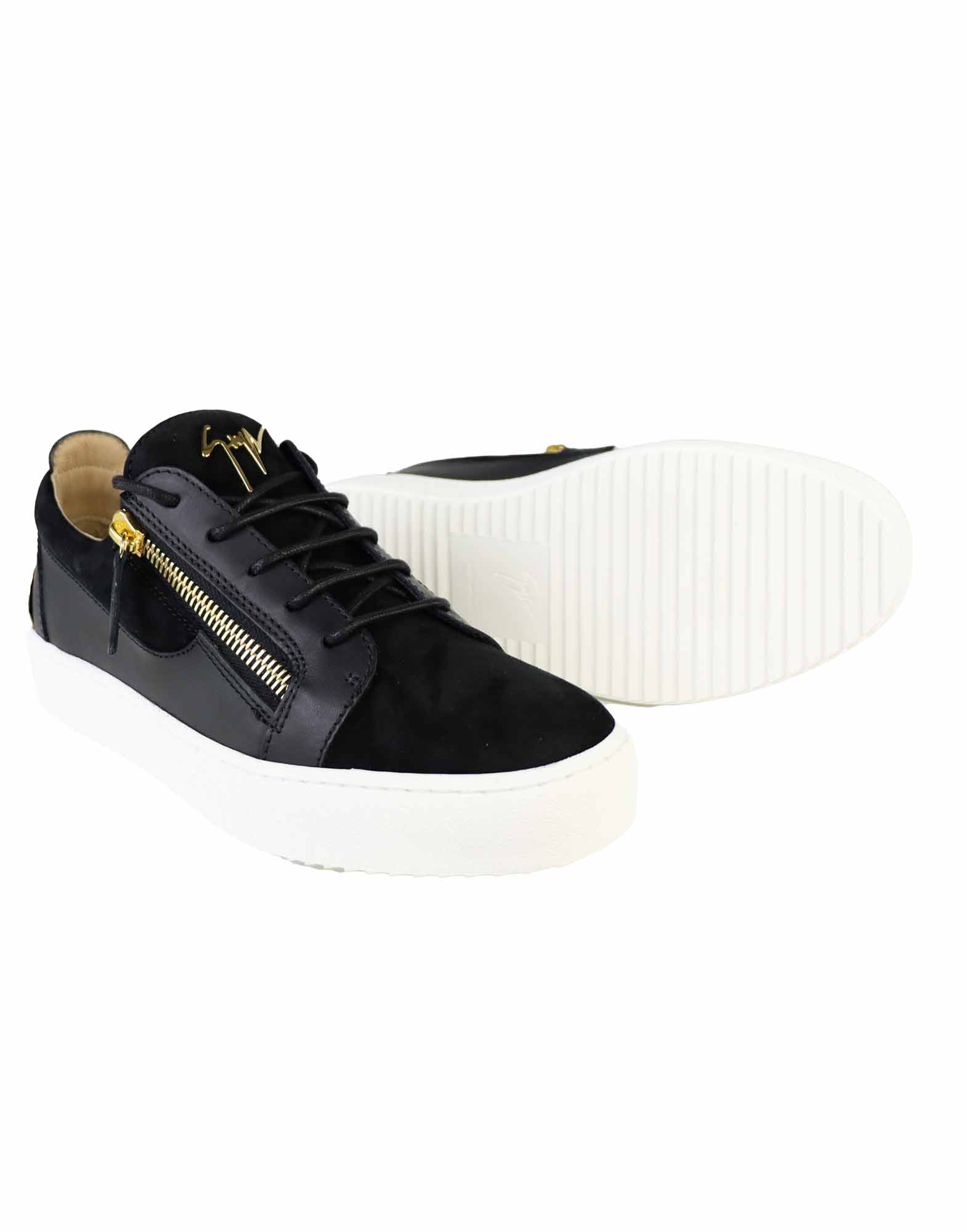SNEAKER NERE E ORO