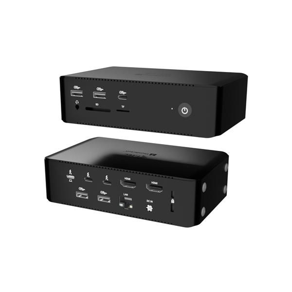 Docking station Thunderbolt5 Quattro Display, 5 porte USB, 2,5 GLAN con Alimentatore 140 W [TB5QUATTRODOCKPD]