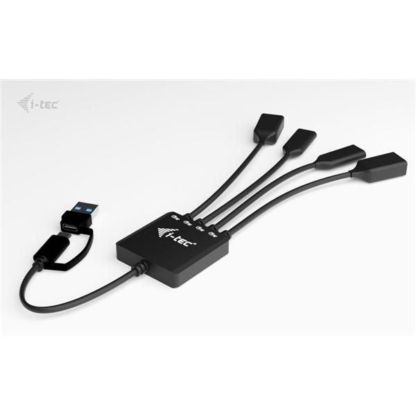 I-TEC CAVO HUB USB-C/USB-A 4 PORTE 2X USB-C, 2X USB-A [CACBLHUB2A2C]