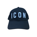 Icon cappellino con visiera curva unisex da adulto con logo ricamato ICXS2S5A049 nero