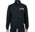 Icon felpa con colletto e cerniera intera ICUS2S5F002 nero