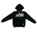 Icon felpa junior con cappuccio e cerniera intera IBSW00593 nero
