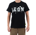 Icon maglietta manica corta da uomo con logo schizzato ICUS2S5T017 nero