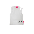 Icon maglietta top da ragazza a costine IGTP00596 1000 bianco