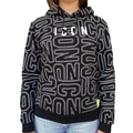 Icon felpa con cappuccio junior con stampa IBSW00243 nero-bianco
