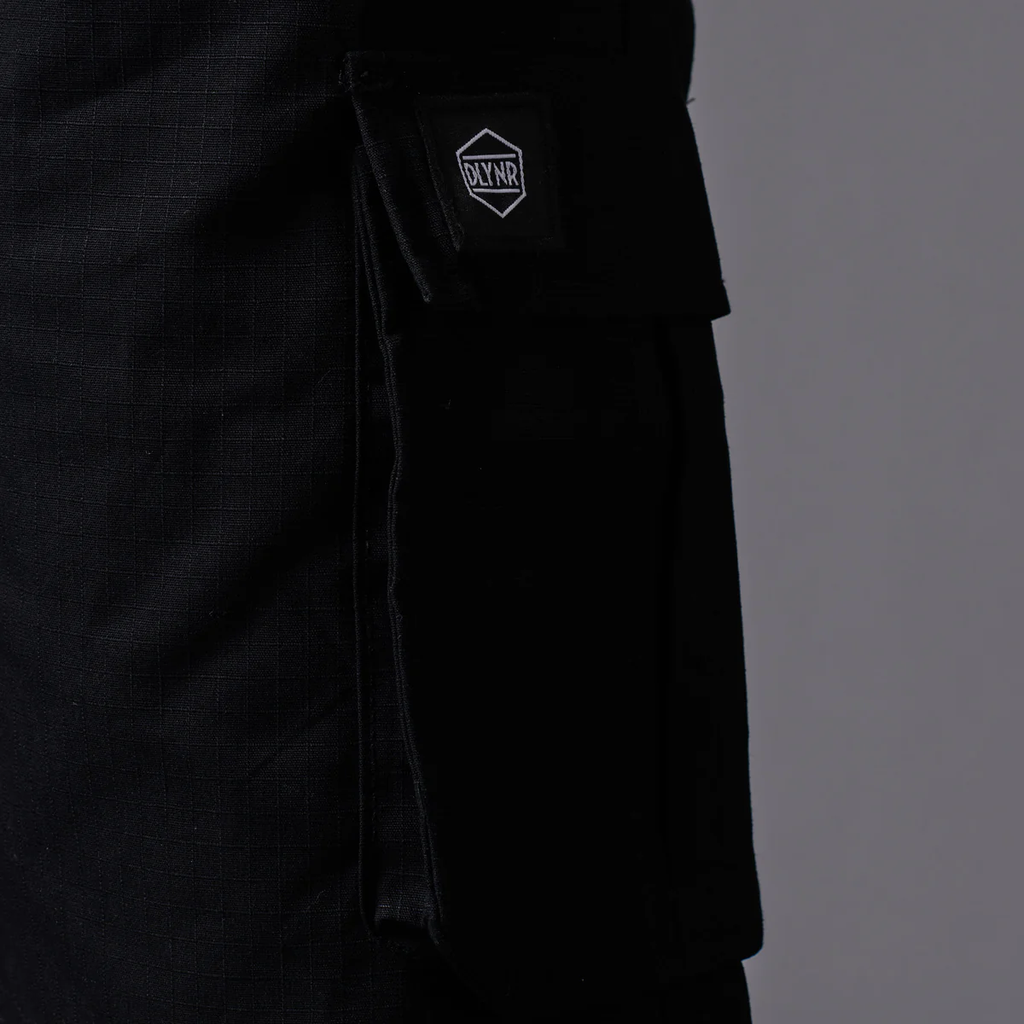 Dolly Noire Pantaloncino Cargo in Cotone Ripstop Easyshort pa901-qe-01 nero