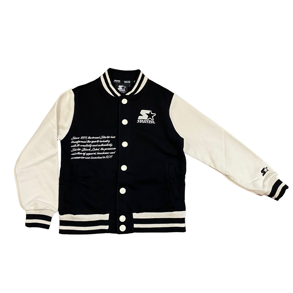 Starter giubbino bomber in felpa da ragazzi 1106 UB ST nero