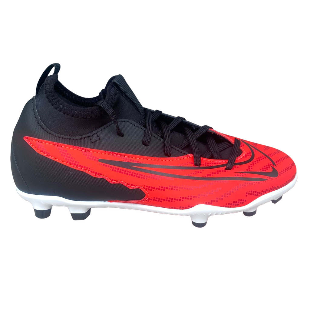Nike scarpa da calcio da ragazzo Phantom Gx Club DF FG/MG DD9563-600 cremisi-nero-bianco