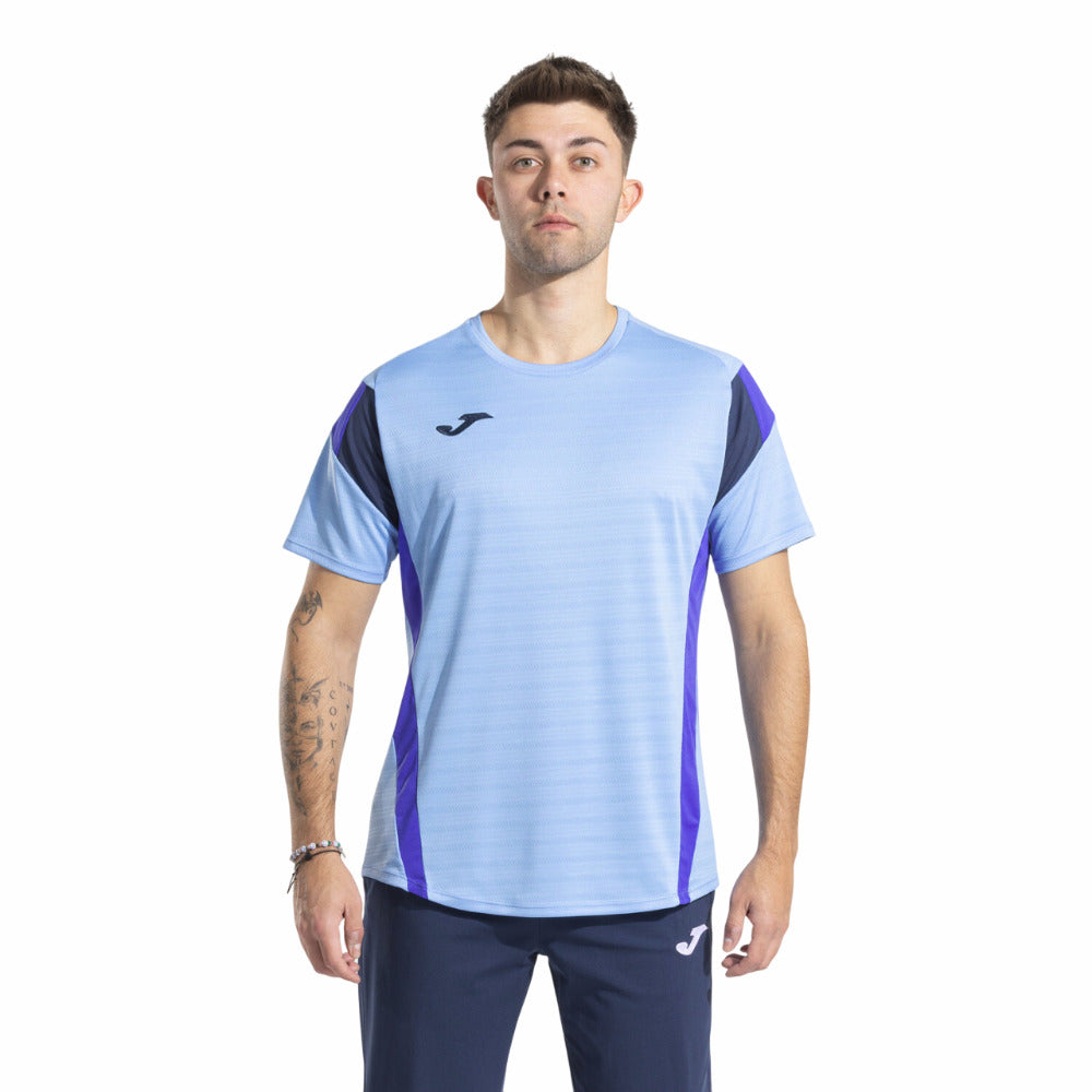 Joma Maglia Tennis Uomo Celeste 104202.383 – T-Shirt Tecnica Tennis-Padel